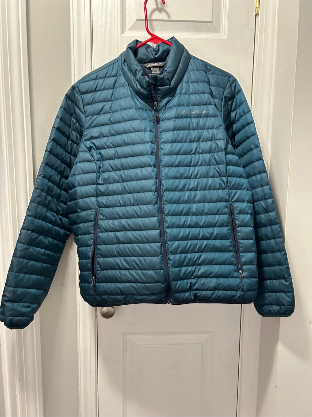 Eddie Bauer Teal Down Quilted Packable Puffer Jacket